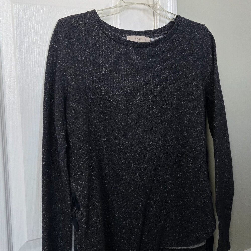 Dark Blue Sparkle ✨️ Top w/ Tie Sides